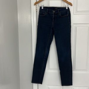 Ann Taylor dark wash skinny jeans